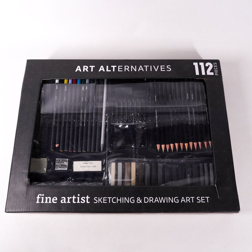 Art Alternatives Fine Artist Sketching Drawing Pencil Set 112 Pcs *Incomplete*